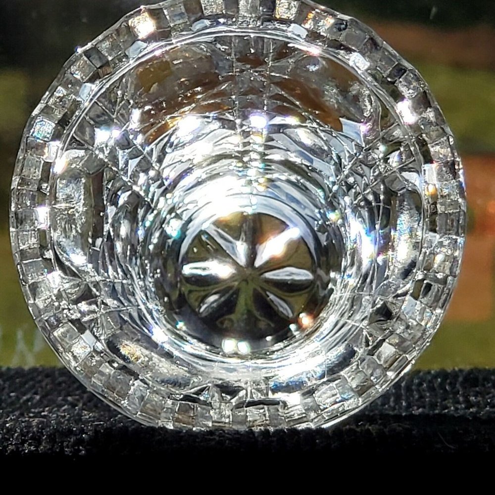 Anna Hutte Vintage Lead Crystal Toothpick Holder West Germany 1970s Bleikristall - Picture 6 of 9